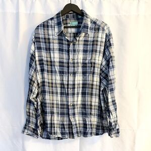 SOUTHBAY. Blur plaid button down. Size XL